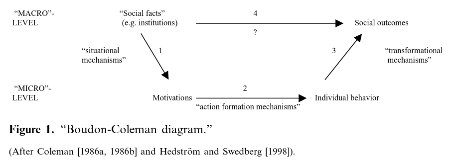 Coleman diagram from Jepperson and Meyer (2011:55)